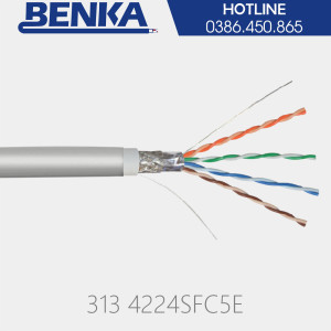 Cáp mạng chống nhiễu Benka CAT5E SFTP 24AWG - 313 4224SFC5E