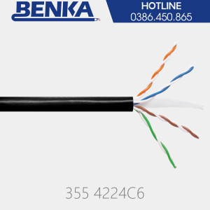Cáp mạng ngoài trời Benka CAT6 UTP 24AWG - 355 4224C6