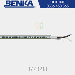 Cáp tín hiệu Benka chống nhiễu 1PR x 18AWG | 177 1218