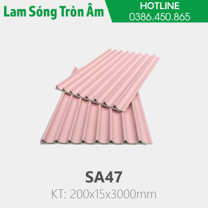 Tấm lam sóng bán nguyệt âm SA47 - màu hồng