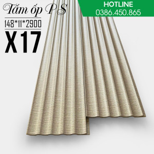 Tấm ốp lam sóng nhựa PS X17
