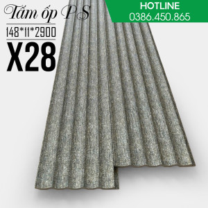 Tấm ốp lam sóng nhựa PS X28