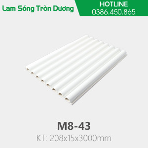 Tấm lam sóng tròn dương M8-43