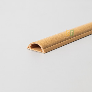Nẹp bán nguyệt vân gỗ D30 (30x8mm) - vàng nhạt