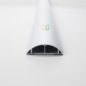 Nẹp bán nguyệt nhôm D80 (80x20mm)
