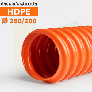 Ống nhựa gân xoắn HDPE 260/200