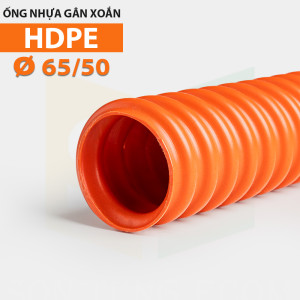 Ống nhựa gân xoắn HDPE 65/50