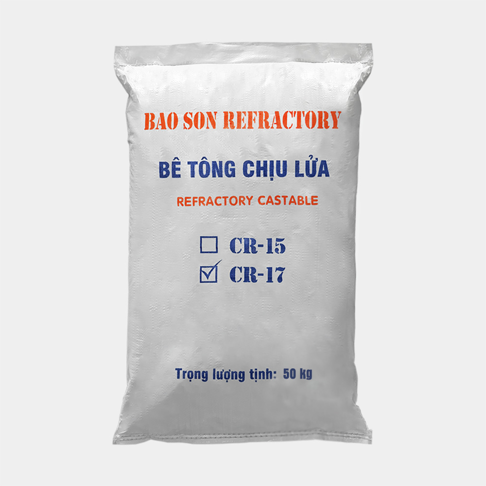 Bê tông chịu nhiệt CR-17 - độ chịu nhiệt 1700°C