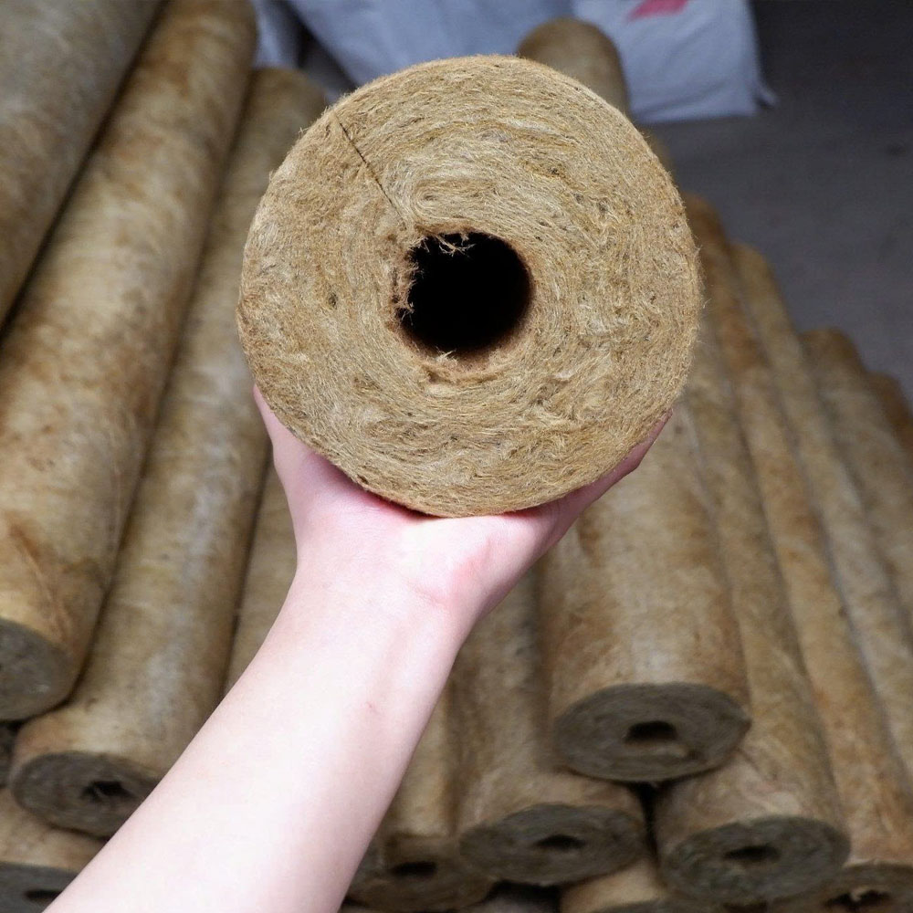 Bông đá Rock Wool dạng ống không bạc (1 mét)