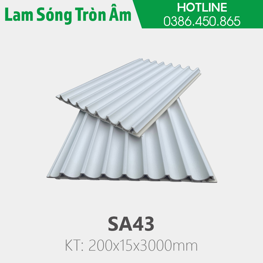 Tấm lam sóng tròn bán nguyệt âm - SA43