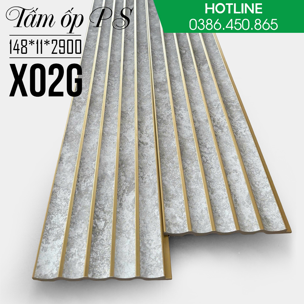Tấm ốp lam sóng nhựa PS X02G