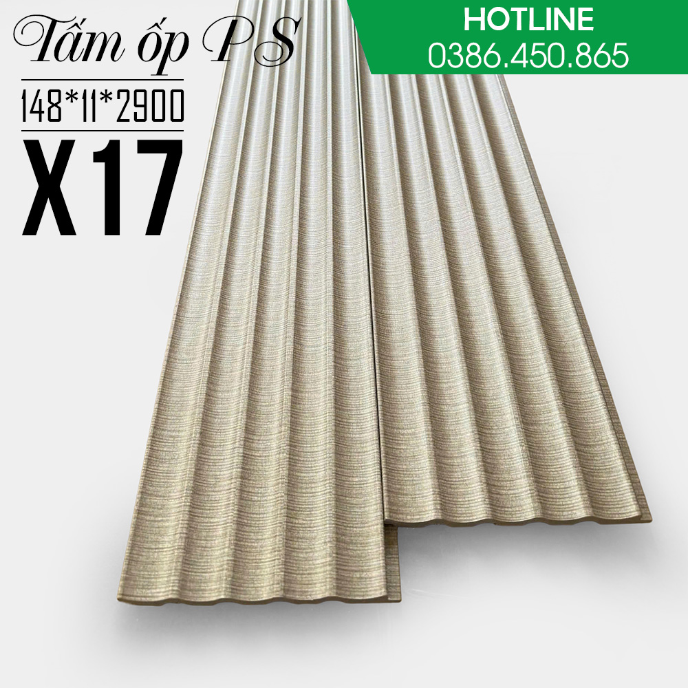 Tấm ốp lam sóng nhựa PS X17