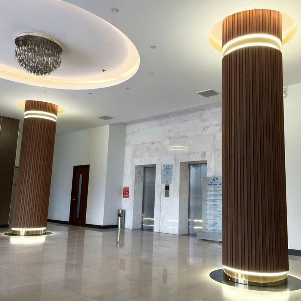 Thanh lam sóng vuông ốp cột