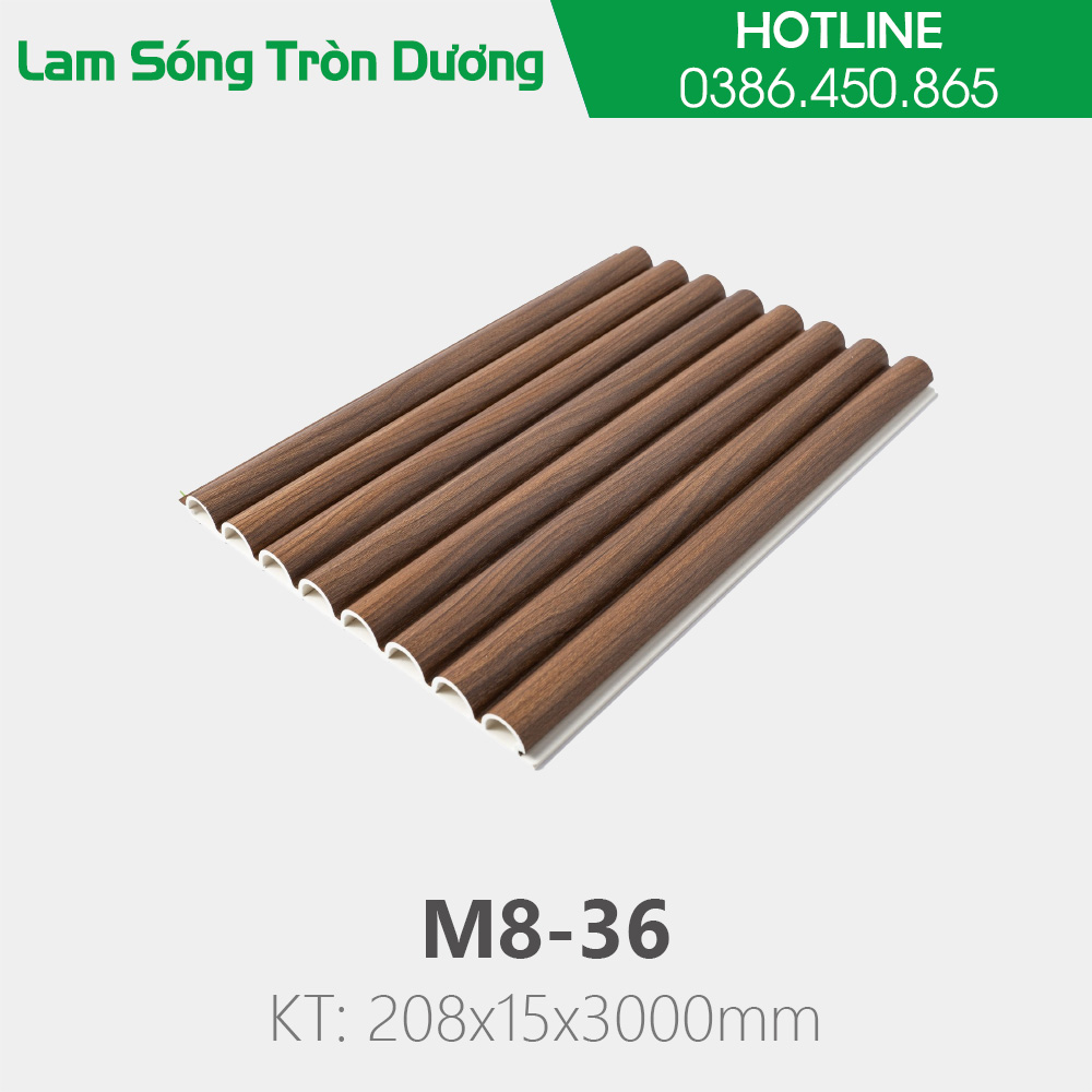 Tấm lam sóng tròn dương M8-36