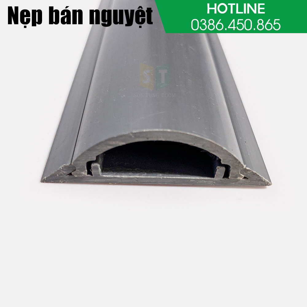 Nẹp điện bán nguyệt xám D50