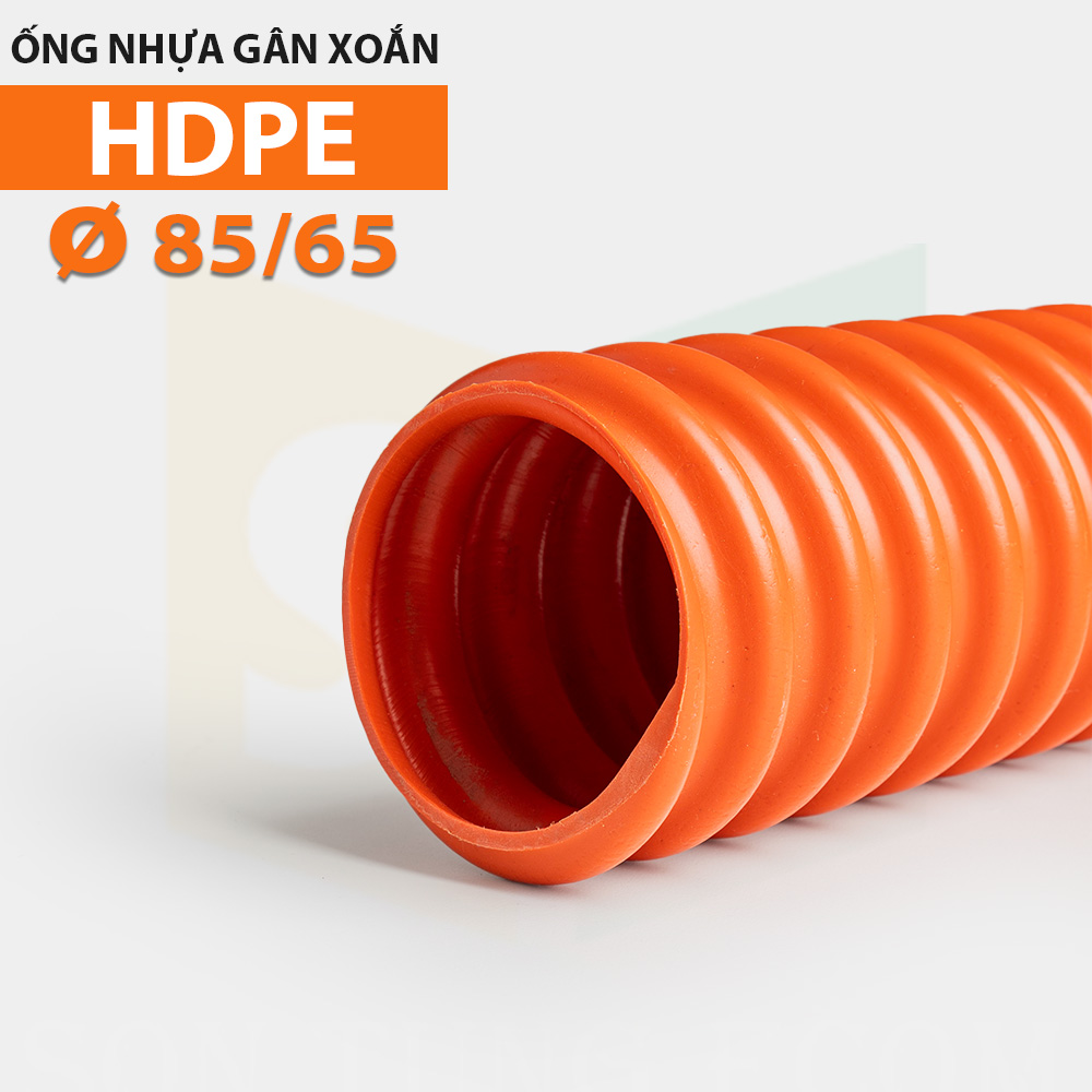 Ống nhựa gân xoắn HDPE 85/65