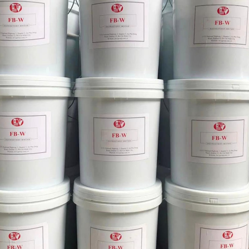 Vữa xây chịu lửa cao nhôm trộn sẵn FB-W (thùng 25kg)